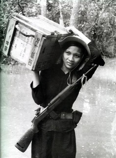 Female Member Of Vietnamese Popular Forces South Vietnamese Village
