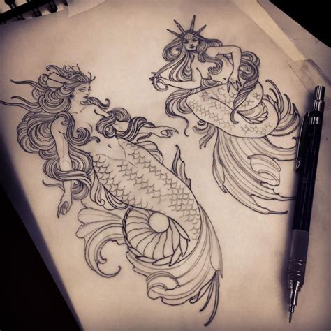 Pin By Annie Tacchino On Tattoo Inspirations And Illustrations Mermaid