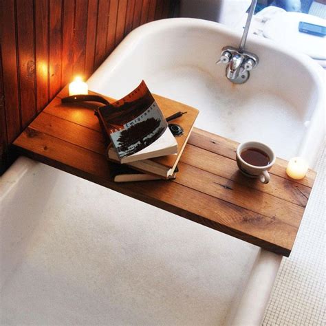 Wooden apothecary caddy | hardwood caddy. Wooden Tub Caddy in Natural