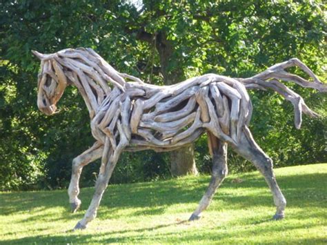 Driftwood Horses Artist Heather Jansch Horse Sculpture Driftwood