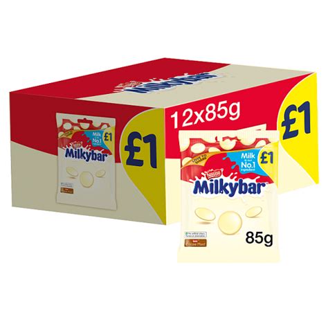 Milkybar White Chocolate Giant Buttons Sharing Bag 85g Pmp £1 We Get