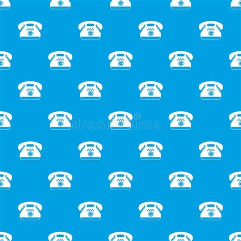Taxi Phone Pattern Seamless Blue Stock Vector Illustration Of
