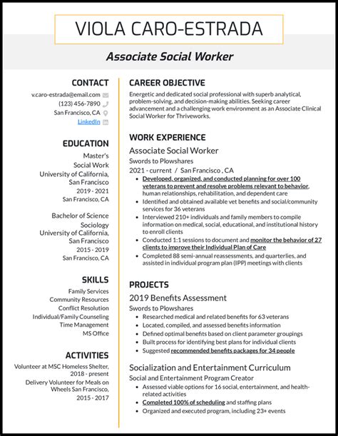 9 Social Worker Resume Examples That Worked In 2024 Social Work