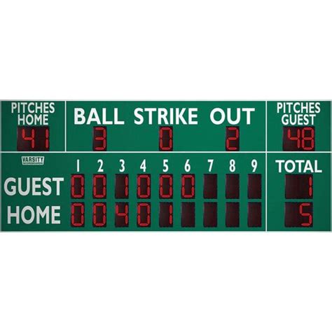 Varsity Scoreboards 3359 Baseballsoftball Scoreboard Pro Sports Equip