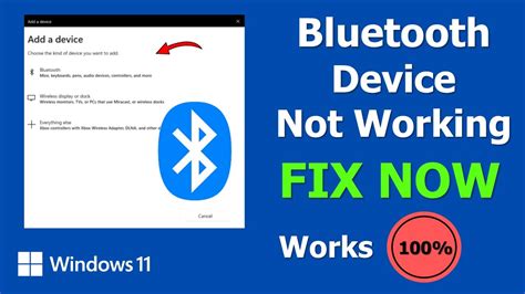 Bluetooth Device Not Working On Windows 11 Fix Youtube