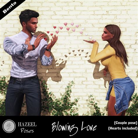 Second Life Marketplace Hazeel Blowing Love ~couple Bento