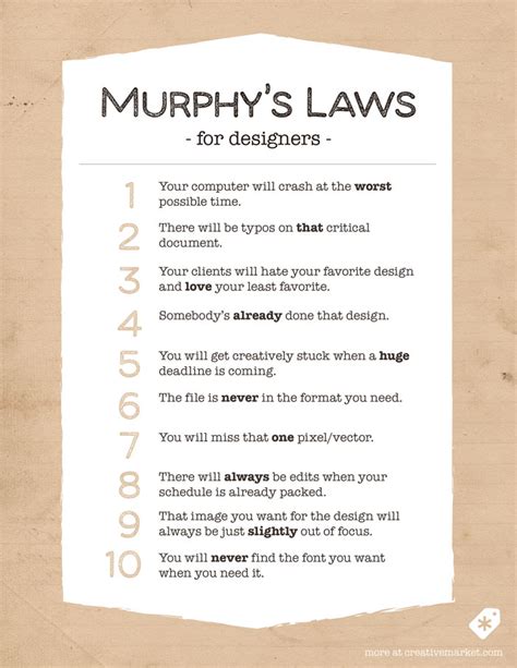 10 murphy s laws all designers live by creative market blog