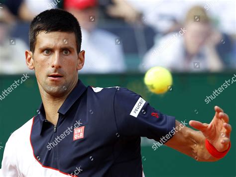 Novak Djokovic Serbia Returns Ball Albert Editorial Stock Photo Stock