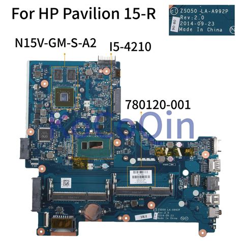 Kocoqin Laptop Motherboard For Hp Pavilion 15 R 250 G3 Core I5 4210u