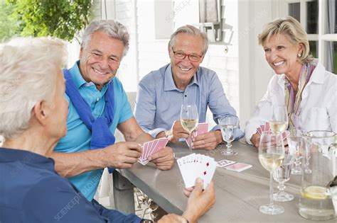 Friends Playing Card Games At Table Stock Image F0136501 Science