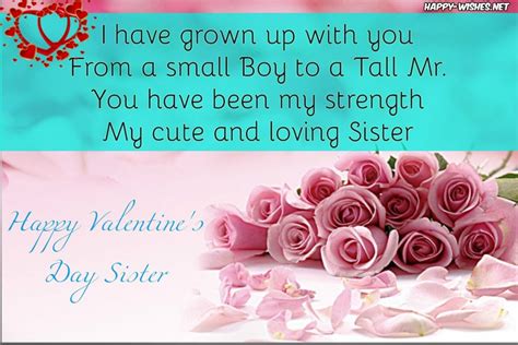 At poemsearcher.com find thousands of poems categorized into thousands of categories. Happy Valentines Day Wishes For Sister -Quotes & images