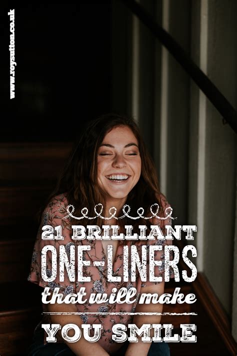 21 brilliant one-liners that will make you smile - Roy Sutton | Funny