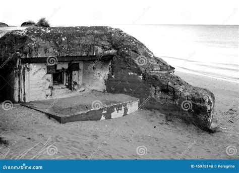 Tobruk Bunker Ww2 Utah Beach Stock Photography