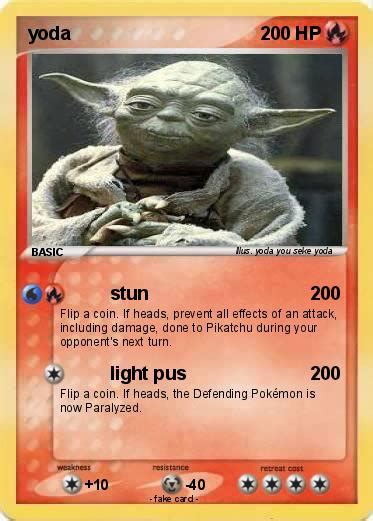 Pokémon Yoda 1185 1185 Stun My Pokemon Card