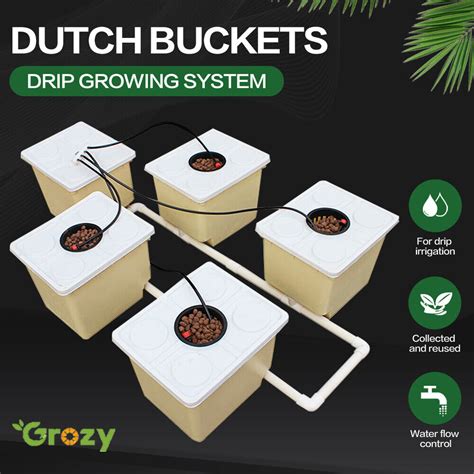 Dutch Buckets Pot Drip Growing Kit Dwc Bato Bucket Hydroponic Complete