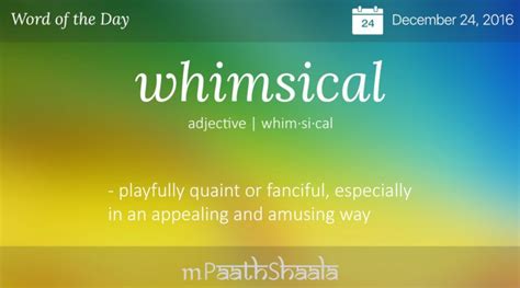 Whimsical Word Of The Day Uncommon Words English Vocabulary Words