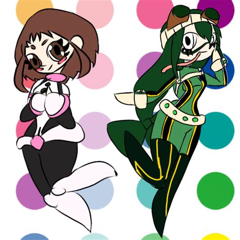 Ochaco And Tsu By Animootion43 On Deviantart