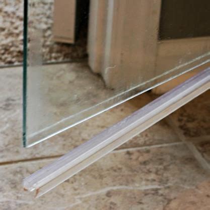 Magnetic seal strip for sliding glass shower door. How to Clean the Plastic Strip at the Bottom of a Glass ...