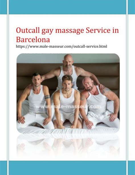 Outcall Gay Massage Service In Barcelona
