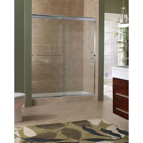 Are your shower doors and tracks covered with mineral deposits and hard water crud? Foremost Marina 60 in. x 76 in. H Semi-Framed Sliding ...