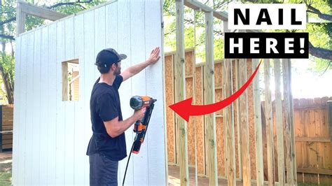 How To Install Shed Siding T1 11 And Lp Smartside Panel Installation