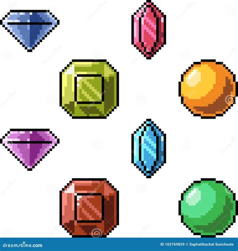 Crystal Gems Pixel Art