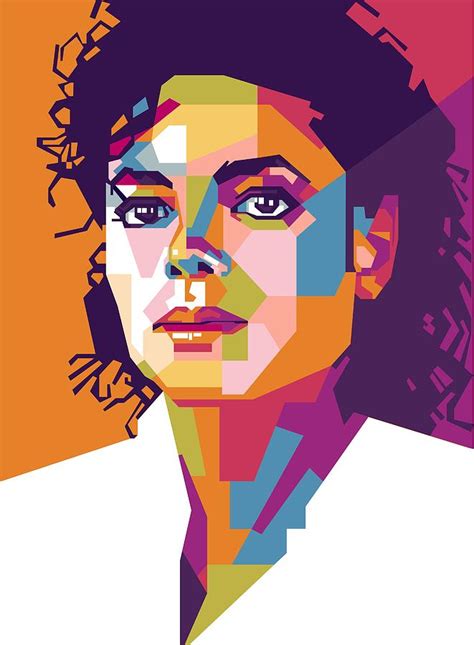 Michael Jackson Pop Art Wpap Digital Art By Gilang Bogy