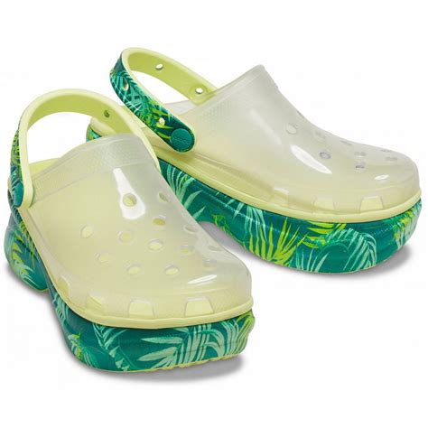 Womens Crocs Classic Bae Translucent Tropical Clog Взуття Крокс