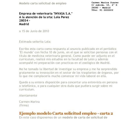 Carta De Trabajo Para Empleado Ingles