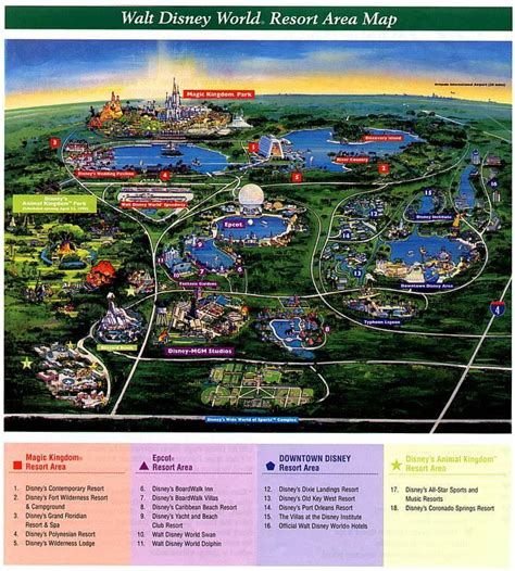 ~how To Choose A Disney Resort~ Disney World Map Disneyland Florida