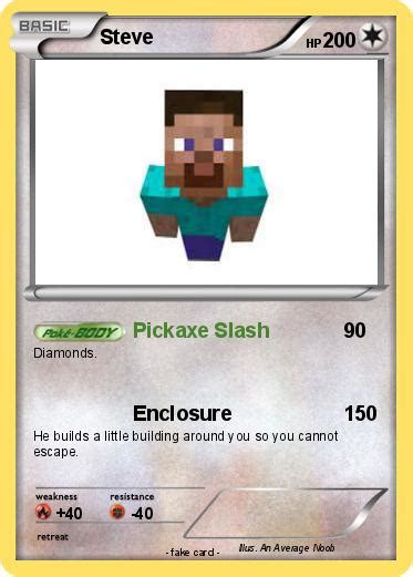 Pokémon Steve 3247 3247 Pickaxe Slash My Pokemon Card