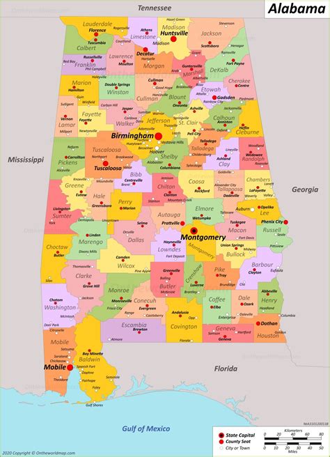 Where Is Alabama On The Map The World Map
