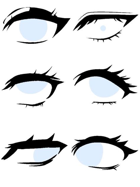 The Different Types Of Eyes Are Shown In Black And White