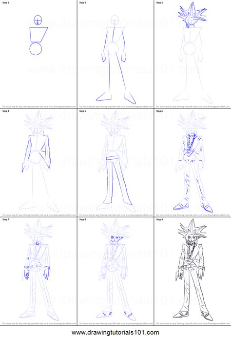 Step By Step How To Draw Yugi Muto From Yu Gi Oh Porn Sex Picture
