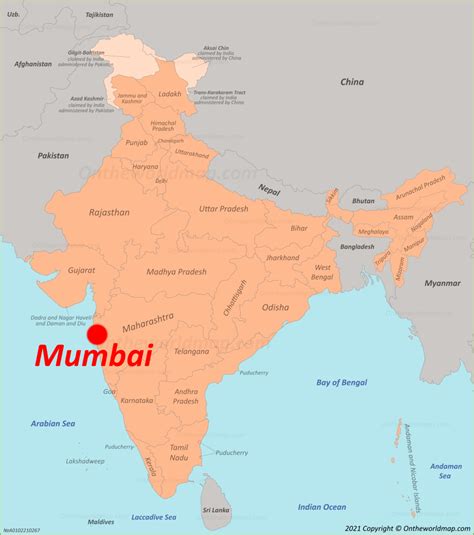 Where Is Mumbai Located On The World Map Map Of World