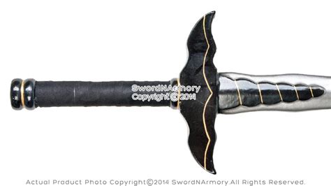 36 Fantasy Dark Knight Sword Black Bat Handle Larp Foam Latex Weapon