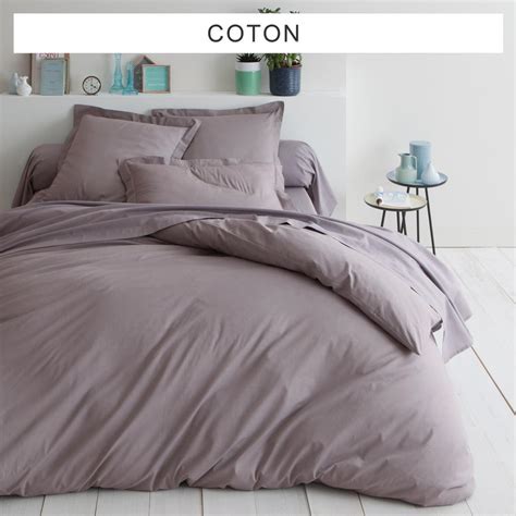 Tati, vêtement pas cher, maison, meubles, jardin, mariage. Housse de couette coton TERTIO® - taupe - Housse de ...
