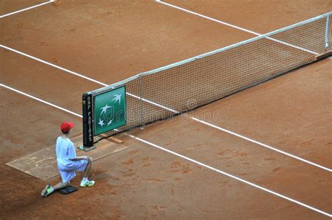 Ball Boy In Action During A Tennis Match Editorial Photography Image