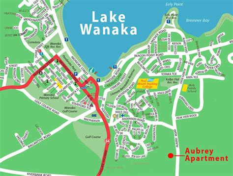 Wanaka Town Map Wanaka New Zealand • Mappery