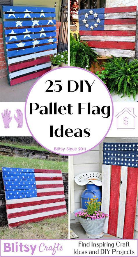 25 Diy Wood Pallet Flag Ideas Pallet American Flag Blitsy
