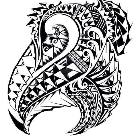 Polynesian Wave Aztec Tattoos Sleeve Tribal Drawings Polynesian