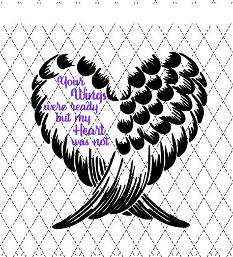 Your Wings Ready Heart Angel Wings Svg Png Sublimation Etsy