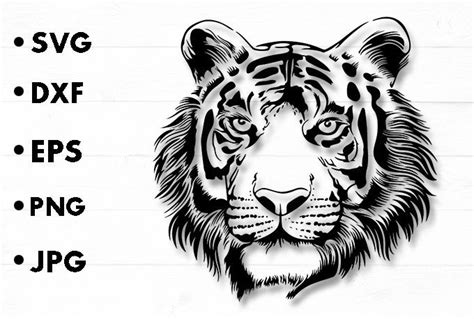 Tiger Head Svg Graphic By Entung Jati Creative Fabrica