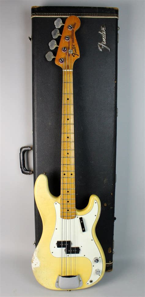 1972 Fender Precision Bass Original Vintage Olympic White Bass Guitar W Ohsc Fender Precision