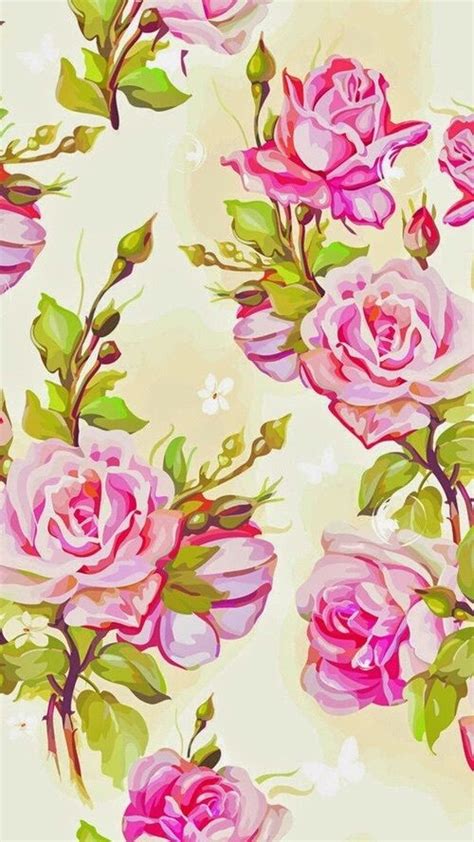 Vintage wallpapers are just beautiful! Imagen de flowers, pink, and wallpaper | Iphone wallpaper vintage, Floral watercolor, Wallpaper ...