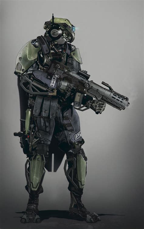 Future Soldier Robot Tsvetomir Georgiev Future Soldier Futuristic