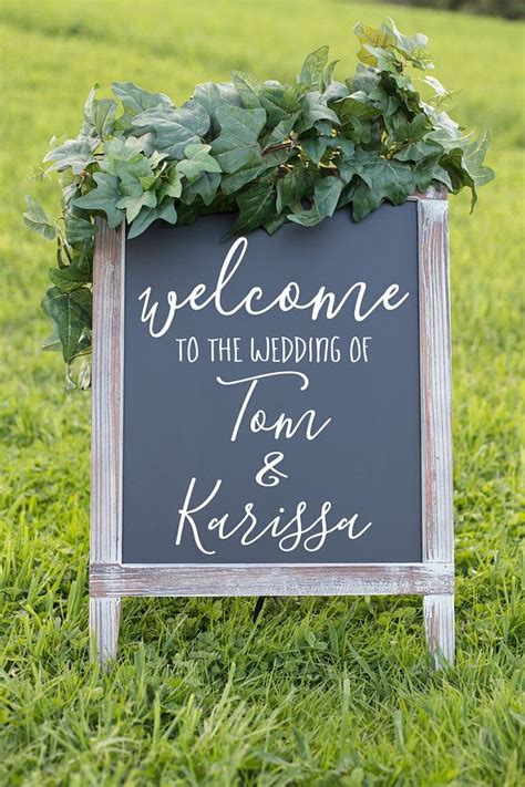 Professional Die Cut Decals Rustic Wedding Signs Wedding Welcome Signs