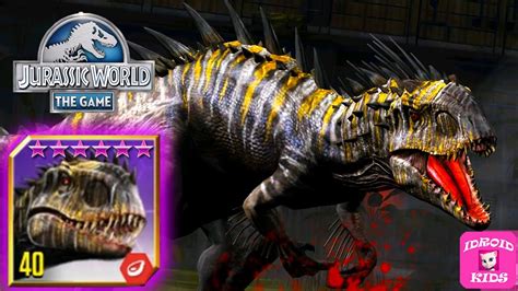 Indominus Rex Gen Hybrid Max Level Jurassic World The Game Youtube