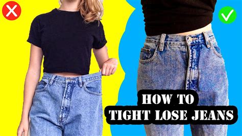 How To Tighten Loose Jeans Waist Hacks For Loose Jeans Youtube