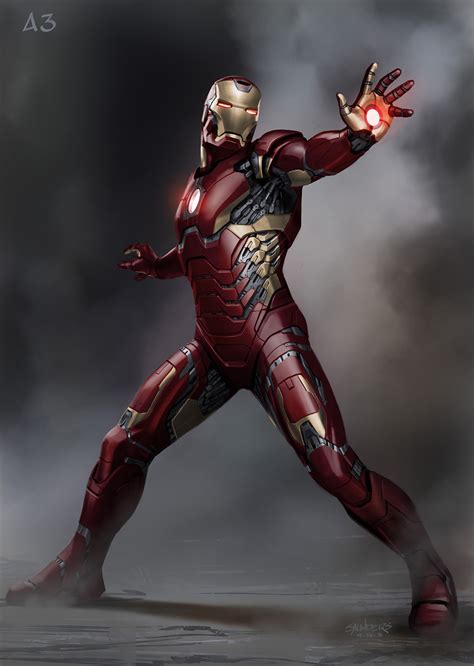 Geek Art Gallery Concept Art Iron Man Mark Xlii